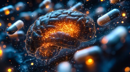 Poster - Dynamic visual of hippocampus highlighting neural connections