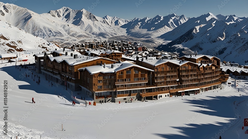 Rare insigne de l'Ecole de ski français - Alpes d'Huez
