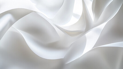 Poster - Smooth satin fabric draping gracefully in soft light creates an elegant atmosphere