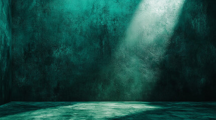 Poster - Textured walls illuminated by soft light in an abstract space