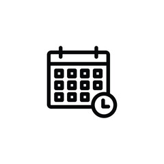 Wall Mural - calendar icon set. calender symbol icon vector