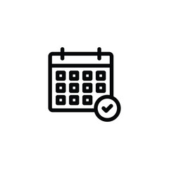 Wall Mural - calendar icon set. calender symbol icon vector