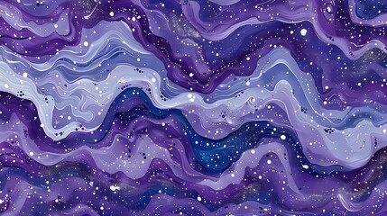 Wall Mural - Abstract purple and blue galaxy swirl.