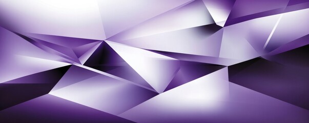 Poster - Abstract geometric pattern with purple polygons, futuristic design. Modern art and digital concept