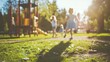 © Vanessa - Children Playing in Safe Outdoor Playground Environment for Health and Wellness Activities
