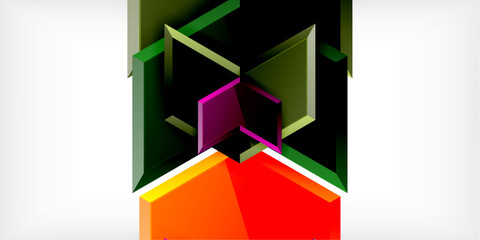 Poster - Technology dynamic arrow geometric background. Vector Illustration For Wallpaper, Banner, Background, Card, Book Illustration, landing page