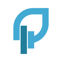 Wall Mural - Letter P logo icon design