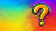 © Abul - Colorful question mark on vibrant background.