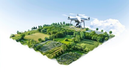 Poster - enhancing crop health with smart agriculture drone mapping and analytics in precision farming enviro