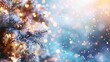 © Lush Diaries - Frosted pine branches sparkle with warm lights, creating a magical winter scene.
