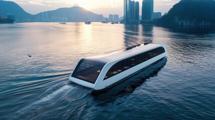 Poster - Revolutionizing autonomous electric maritime transportation zero emission innovations coastal waters industry trends eco-friendly perspective