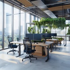 Poster - Enhancing office productivity adaptive workspace ergonomics and inclusive design in modern business environments for optimal health and performance