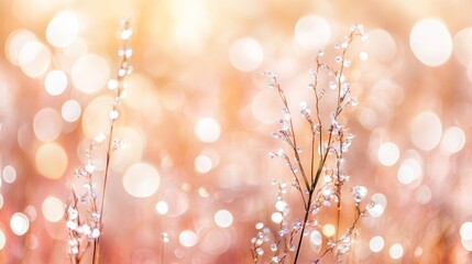 Poster - A soft-focus image of delicate flower with a dreamy bokeh background.