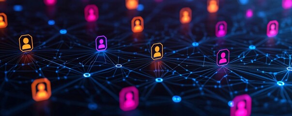 Poster - Exploring digital connections user interaction in a virtual network environment technology abstract viewpoint