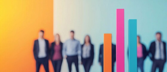 Poster - Business growth strategies presentation office setting infographic display professional environment team collaboration visual insights