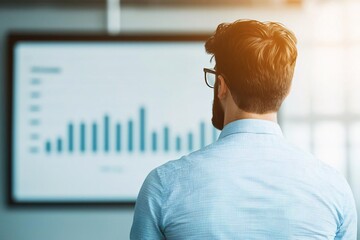 Poster - Analyzing business data trends office environment presentation content professional viewpoint data-driven insights