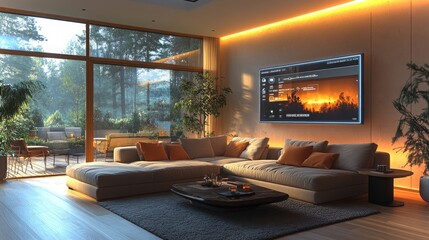 Poster - Smart thermostat zone control system enhancing temperature management in a modern living space