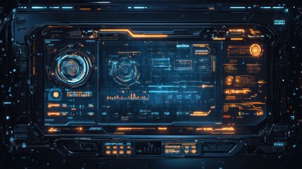 Poster - Futuristic Tech Interface