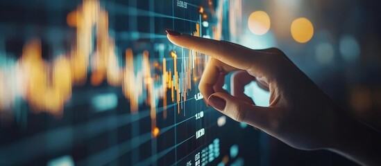Poster - Engagement With Financial Data Through a Touch Interface at Dusk, Exploring Trends and Insights in the Digital World of Investments and Trading
