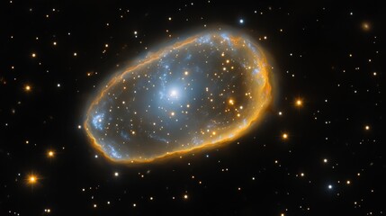Wall Mural - Mystical galaxy cloud nebula illuminated with starlight showcasing the vast beauty of outer space Perfect for science and astronomy backgrounds