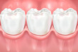 © Daatu C - Receding Gums Awareness Month. teeth and gums illustration.