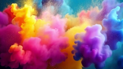 Aufkleber - Abstract Swirling Colors: A vibrant symphony of swirling colors in a captivating abstract design, showcasing the fluidity and dynamism of color in a captivating composition.  