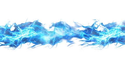 Poster - glowing electric blue hologram isolated on a transparent background