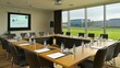 © Media Srock - Spacious Modern Conference Room with Scenic Outdoor View