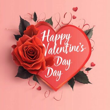 Happy Valentines Day Celebrating Love and Romance with Passionate Red Roses