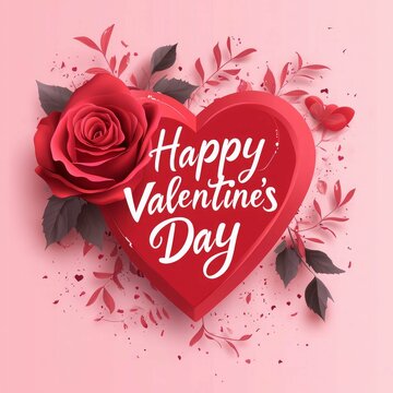 Happy Valentines Day Celebrating Love and Romance with Passionate Red Roses
