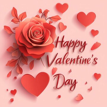 Happy Valentines Day Celebrating Love and Romance with Passionate Red Roses