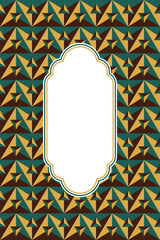 Fototapete - Abstract triangle pattern background, seamless triangle pattern, triangle pattern with vintage color.