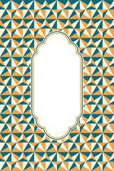 Fototapete - Abstract triangle pattern background, seamless triangle pattern, triangle pattern with vintage color.