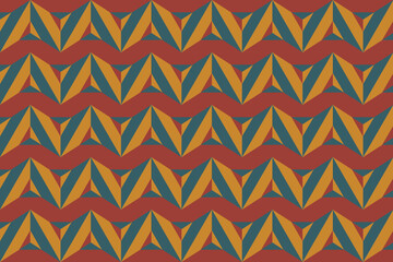 Fototapete - Abstract triangle pattern background, seamless triangle pattern, triangle pattern with vintage color.