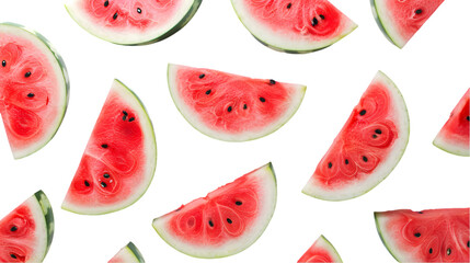 Wall Mural - Watermelon isolated on a transparent background