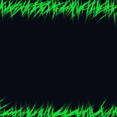 Poster - Abstract background with green lines on a black background. Vector illustration.