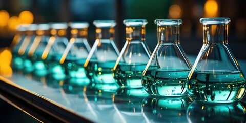 Canvas Print - bottles of beer in a bar