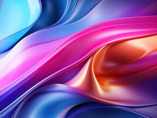 Wall Mural - Eye Catching Metallic one of a kind wavy liquid establishment energize organize Tec grade