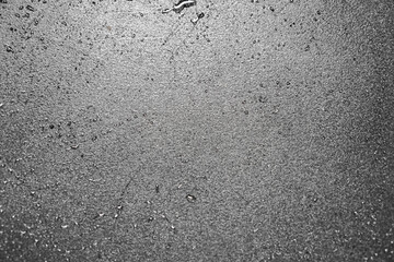 Poster - Abstract close-up of a metallic gray surface with water droplets. Perfect for design backgrounds. Metallic Texture: Abstract Gray Surface with Water Droplets.