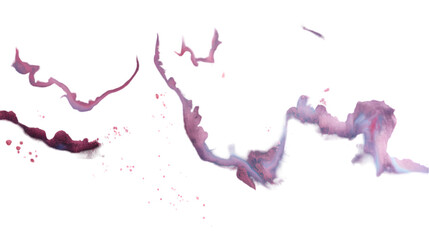 Poster - Black, Pink, Blue liquid colour mixed background
