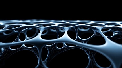 Poster - a highly detailed nanomaterial structure, showcasing intricate lattice design, glowing with advanced