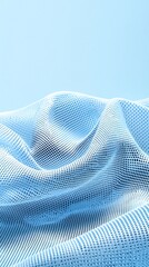 Poster - nanomaterial-enhanced fiber, a fabric that glows faintly under uv light, strong and durable, photogr
