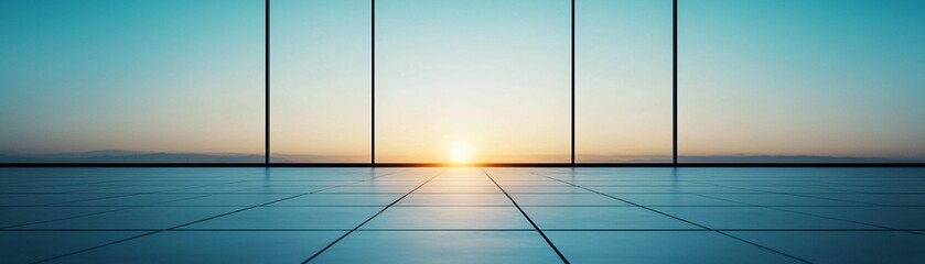 Poster - Durability of nanomaterials in construction, a futuristic skyscraper's surface shimmering in the sunlight, documentary photography style