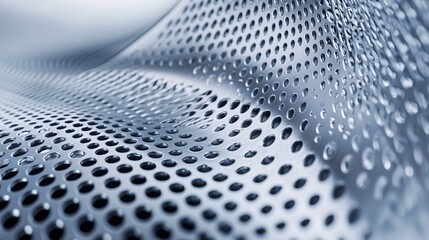 Poster - Close-up of a metallic alloy sheet with intricate grain patterns, emphasizing durability and conductivity