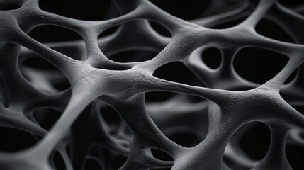 Poster - Detailed visualization of microscopic alloy structures under an electron microscope