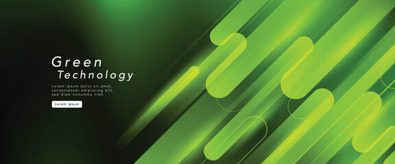 Leinwandbilder - green technology futuristic and innovation background. Environment technology.Abstract technology background.Vector illustration.