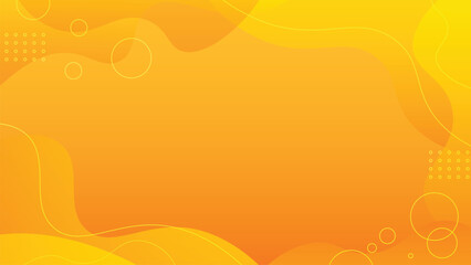 Aufkleber - abstract geometric orange and yellow on gradient background. modern banner design. vector illustrati