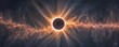 © cac_tus - Solar eclipse with radiant corona, cosmic spectacle. Astronomy and space exploration concept