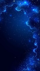 Poster - Abstract Technology Background, Circuit Board on a Dark Blue Color. Digital Futuristic Innovation.