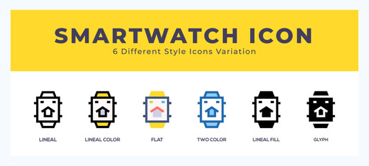 Aufkleber - Smart watch symbol. logo. icon vector illustration.